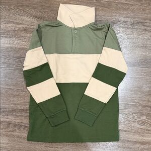 art class Green and Cream Long Sleeve Tee